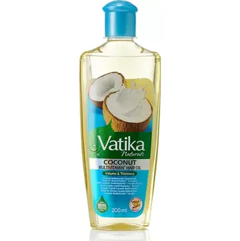Barva na vlasy Kokosový multivitaminový vlasový olej Vatika Naturals 200ml (Vatika Naturals Multivitamin Enriched Coconut Hair Oil)