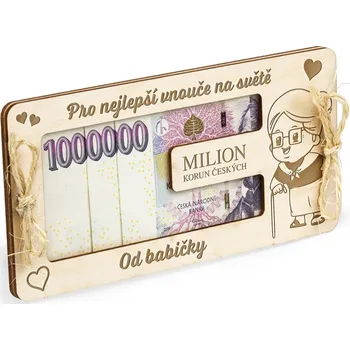 FK Dárkový milion Pro vnouče od babičky 20x10cm