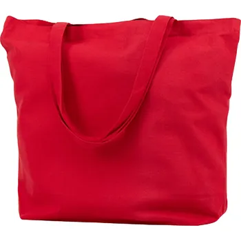 Nákupní taška Printwear Těžká plátěná taška s dlouhými uchy z Fairtrade organické bavlny 46 x 40 cm Barva: červená, Velikost: 46 x 40 cm XT670