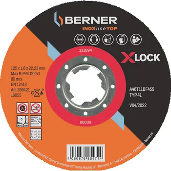 Řezný kotouč Berner 399421 Řezný kotouč INOXline 125 x 1.6 x 22mm - 25ks + sleva 5% po přihlášení
