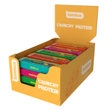 Bombus Proteinové tyčinky CRUNCHY PROTEIN - MIX Karton - 20 ks