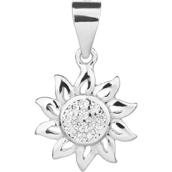 Přívěsek BEALIO Stříbrný přívěsek ZÁŘIVÉ SLUNCE 03-08393-3146 bílá