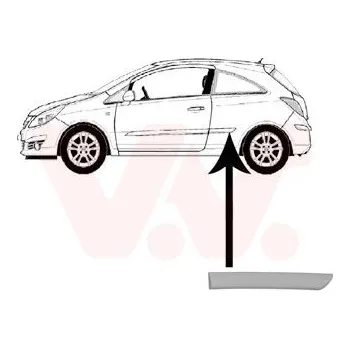 Lišta karosérie Ozdobná / ochranná lišta, boční stěna AGB 55580053