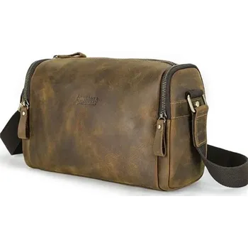 Cestovní taška Contacts® pánská kožená taška přes rameno Gobain Contacts 97k-cube