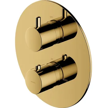 Vodovodní baterie Omnires Y vanová baterie pod omítku s termostatem zlatá Y1236ROGL