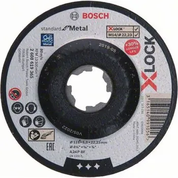 Brusný kotouč BOSCH X-LOCK SfM Kotouč, 115×6 mm T27 2608619365 free_store_pickup