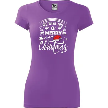 Dámské tričko DOBRÝ TRIKO Dámské tričko We wish you Velikost: XL, Barva: Fialová