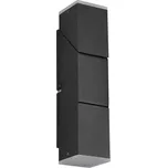 Trio Leuchten 248510232 RAGLAN - Nástěnné obousměrné černé LED svítidlo, LED 2 x 3,8W, 3000K (Nástěnné přímo nepřímé svítidlo v černé barvě)