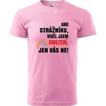 Pánské tričko DOBRÝ TRIKO Pánské tričko s potiskem Omezení Velikost: 2XL, Barva: Růžová