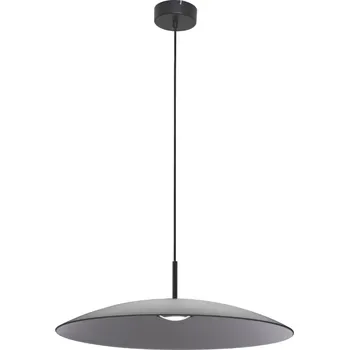 Kouřově šedé skleněné závěsné LED světlo Nova Luce Polifemo 60 cm