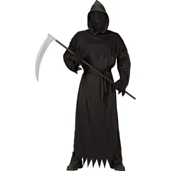 Karnevalový kostým Pánský kostým smrtka s neviditelnou maskou - L Černá