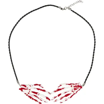 Karnevalový doplněk Náhrdelník s krvavýma rukama