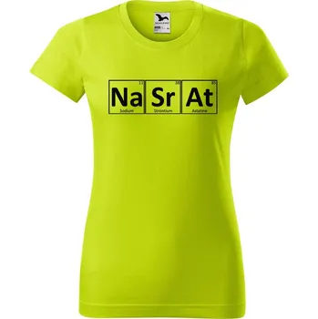 Dámské tričko DOBRÝ TRIKO Dámské tričko s potiskem Na Sr At Barva: Limetková, Velikost: XS