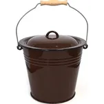 Smaltované vědro s víkem bez dekorace…