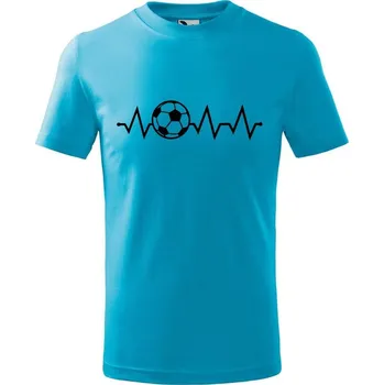 DOBRÝ TRIKO Dětské tričko Tep fotbal Velikost: 158/12 let, Barva: Tyrkysová