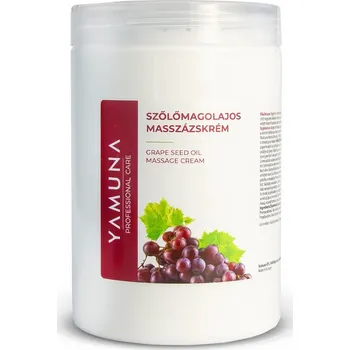 Masážní přípravek Masážní krém Yamuna - Hrozno 1000 ml