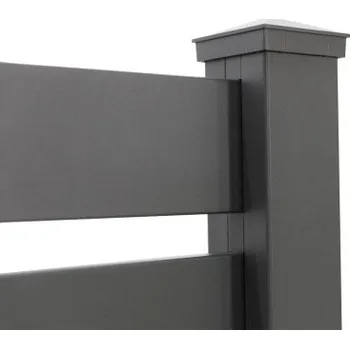 Plot Plotový hliníkový sloupek S přírubou 76 x 76 x 1000 mm