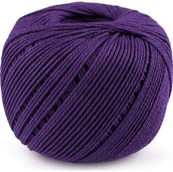 Bavlněná příze macrame Ø2 mm rozčesávací, barva 8 fialová