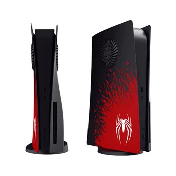 Obal na herní konzoli Výměnný kryt na PlayStation 5 diskovou verzi Spider-Man 2 s otvorem na větrák