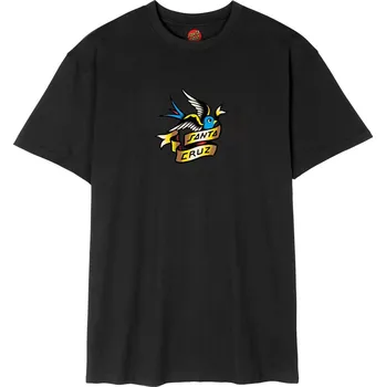 SANTA CRUZ triko - Sommer Sparrow Front Black (BLACK) velikost: M