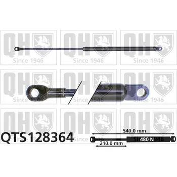 Příslušenství karosérie Pneumatická pružina / vzpěra zavazadlového prostoru AGB 9545AB1