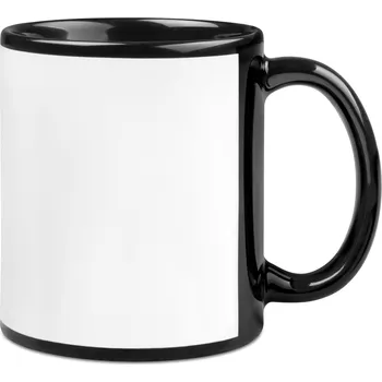 Hrnek 330 ml ORCA Coating s rámečkem - černý sublimace termotransfer