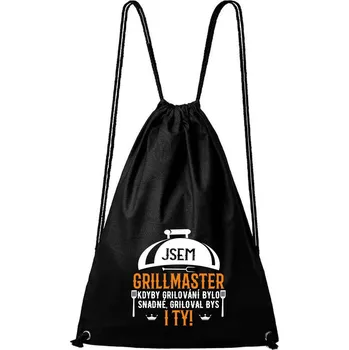 Městský batoh DOBRÝ TRIKO Bavlněný batoh Jsem grillmaster Barva: Černá