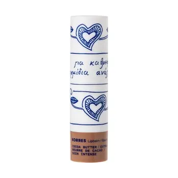 Kosmetika Korres Lipbalm Cocoa Butter bezbarvý balzám na rty s vůní kakaového másla 4,5 g