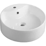 Keramické umyvadlo na desku O 40cm, bílá
