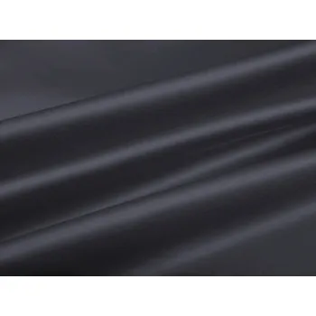 Látka polyesterový satén LUX-056 Antracitově šedá - šířka 150 cm
