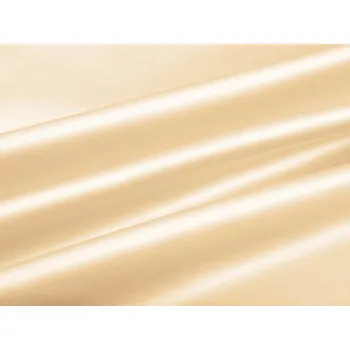 Látka polyesterový satén LUX-057 Béžová - šířka 150 cm