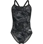 Dámské plavky Arena TEAM CRACKLE 44 Černá, Tmavě šedá