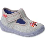 631P012 18 chlapecké bačkorky Befado šedé, hasiči 631P012_21