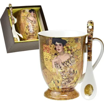 Home elements Hrnek se lžičkou Gustav Klimt Adele Bloch gold 300 ml