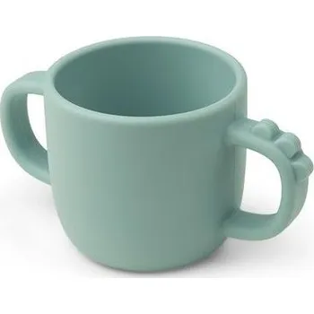 dětská jídelní sada DONE BY DEER Peekaboo hrneček Croco modrá