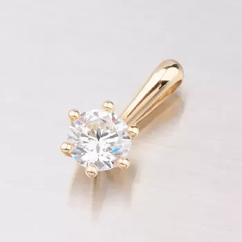 Přívěsek Dámský přívěsek žluté zlato 585 zirkon GZ2488