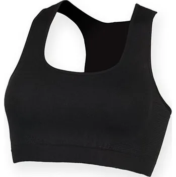 Sf Dámský sportovní crop top SK235 Black S
