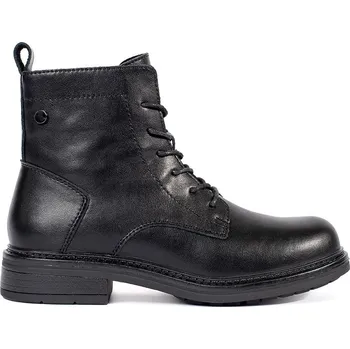 Dámská treková obuv Černé dámské kožené kotníkové boty Sergio Leone BT727-S-B Velikost: 39