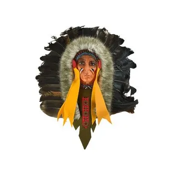 Závěsná dekorace Indiánský náčelník 20 cm - var. F