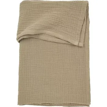 Dětská deka MEYCO mušelínová přikrývka 75x100 cm Taupe