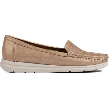 Dámské mokasíny Zlaté děrované mokasíny VE02CH Velikost: 40