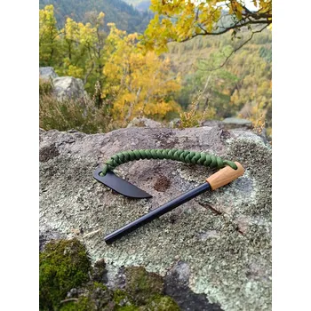 Podpalovač PK Křesadlo L s rukojetí JASAN 35 mm, paracordem a škrtadlem knife