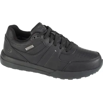 Pánská móda Černé pánské kožené tenisky Skechers Netson - Gander 205236-BBK Velikost: 45