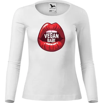 Dámské tričko DOBRÝ TRIKO Dámské triko s potiskem Vegan BABE Velikost: XL, Barva: Tyrkysová