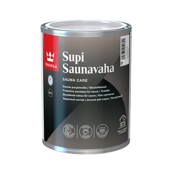 Lak na dřevo Tikkurila Supi Sauna Wax Saunavaha 2,7L - vosk na dřevěné povrchy v saunách odstín TVT: 3439 (Villa) + dárek k objednávce nad 1000Kč