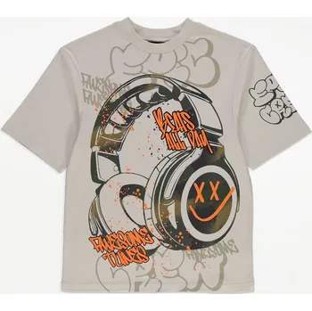 GEORGE CHLAPECKÉ TRIČKO "TUNES" Barva: béžová, Velikost: 12-13 let (158)