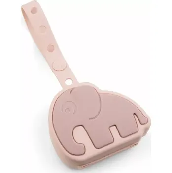 dudlíky DONE BY DEER silikonové pouzdro na dudlík Elphee růžová