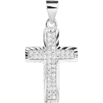 Přívěsek Bealio BEALIO Stříbrný přívěsek KŘÍŽ 21 mm 03-08362-3135