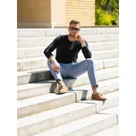 CityZen bavlněné triko pánské CALI černé M dlouhý rukáv