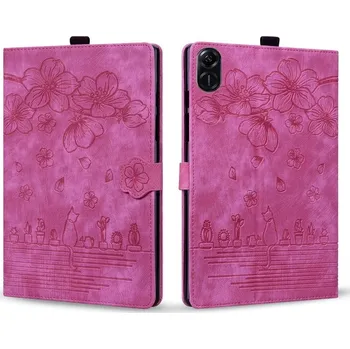 Příslušenství pro tablet VSECHNONAMOBIL 91264 ART FLOWER Zaklápěcí pouzdro pro Honor Pad X8a růžové